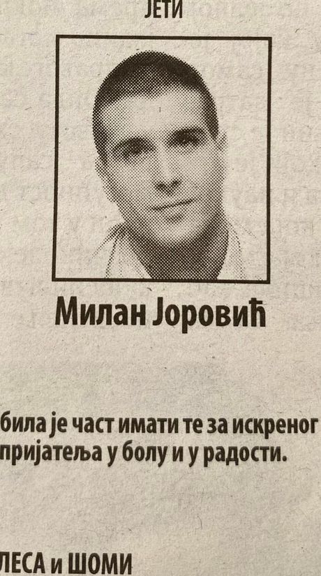 Milan Jorović, ubijen u Zemunu Milan Jorović, ubijen u Zemunu