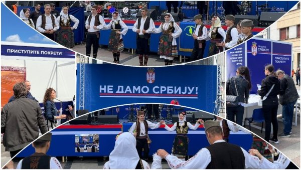 ВЕСЕЛО НА СВЕНАРОДНОМ САБОРУ У НИШУ: Велики број људи пристиже на Трг краља Милана из свих делова Србије (ФОТО/ВИДЕО)