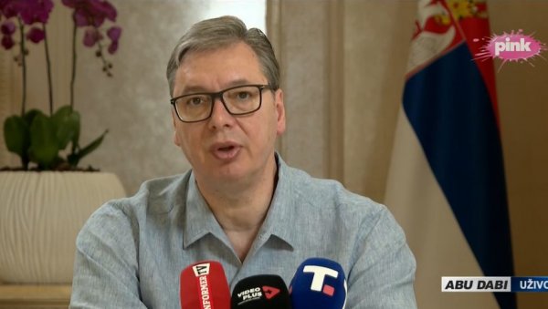 (УЖИВО) ОБРАЋА СЕ ПРЕДСЕДНИК ВУЧИЋ ИЗ АБУ ДАБИЈА: Морамо војнички да снажимо да би могли да очувамо мир (УЖИВО) ОБРАЋА СЕ ПРЕДСЕДНИК ВУЧИЋ ИЗ АБУ ДАБИЈА: Морамо војнички да снажимо да би могли да очувамо мир