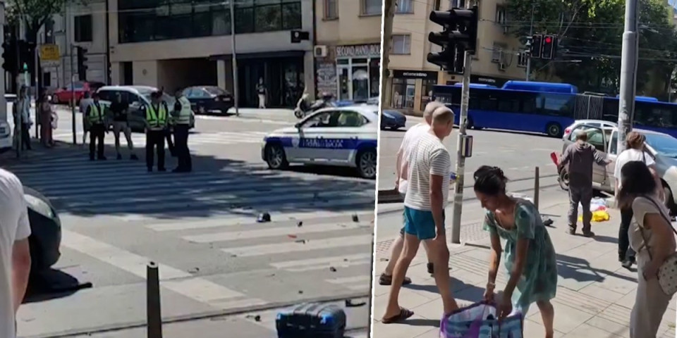 Oborena i devojka na pešačkom: Očevici otkrili detalje filmske potere u centru Beograda (VIDEO)