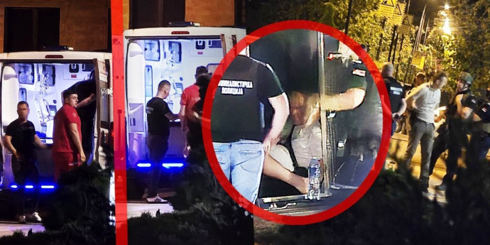 Ekskluzivne fotografije pucnjave na Zlatiboru: Osumnjičeni sa lisicama u marici, ranjenom se ukazuje pomoć u kolima Hitne